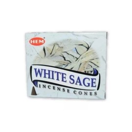 Nature's Enlightenment White Sage- Incense Cone Pack- 10 Cones