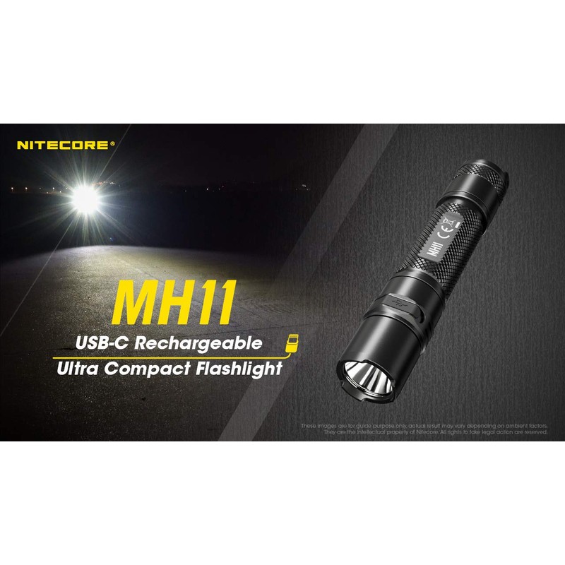 Nitecore MH11 Rechargeable Flashlight, 1000 Lumen LED EDC Compact Pocket