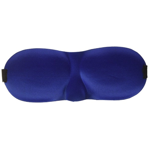 Deluxe Comfort Blink Safe 3D Protective Eye Sleep Mask - Light-Weight - Adjustable Strap - Breathable Polyester - Sleeping Mask, Blue