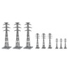 Scene Accessories 143 Distant View Material Steel Tower Diorama Supplies