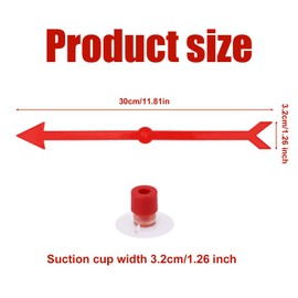 Large Arrow Spinner, Arrow Spinner with Suction Cup Stable Game Board Spinner Arrow Game Spinner Board Games Accessories for Classroom Activities Party Games (Red)