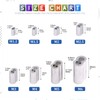 Glarks 150Pcs 1/8''(3mm) Aluminum Crimping Loop Sleeve Wire Rope Sleeves