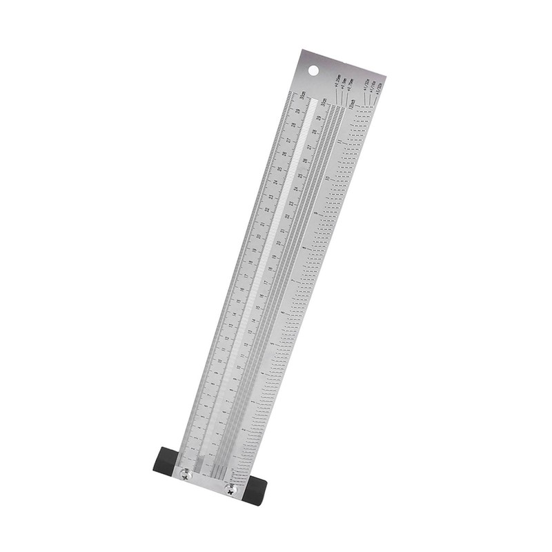 Ultra Precision Marking Ruler Stainless Steel Woodworking Scribing Ruler Gauging