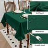 Comfonew Green Christmas Tablecloth - 60 x 102 Inch Rectangle