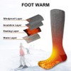 Outdoor Electric Heating Socks Rechargeable Heating Foot Warming Socks Temperature