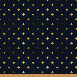 Feelyou Vintage Fleur De Lis Fabric by The Yard, Classic Luxury Floral Theme Upholstery Fabric for Chairs and Home DIY Projects, Retro Decorative Waterproof Fabric, 1 Yard, Neon Orange