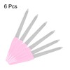 HARFINGTON 6pcs Metal Nail Files, 180 Grit Fingernail Files, Double