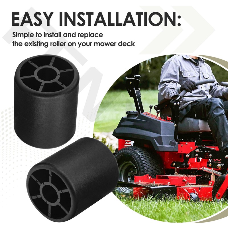 M158262 Deck Roller w/Rod for Joh-n Deere Z425 Z435 Z445