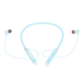 Jectse Neckband Headphones, Neckband Headset with Retractable Earbuds, Workout Neckband Headphones Stereo Earphones (Blue)