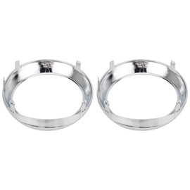 Carbhub Pair Fog Light Lamp Bezel Cover for Toyota Sienna SE Chrome Trim Rings 2011-2017 Replaces for 52713-08020 52712-08020 TO1038150 TO1039150