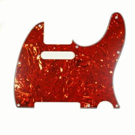 (D19)Custom 4 Ply Guitar Pickguard for Tele Standard -Tortoise Red