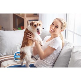 BARN BE GONE Superhero Strength Stain & Pet Odor Eliminator | Enzyme Carpet Cleaner Spray for Pets | Pet Stain Remover for Dog and Cat Urine Destroyer | Small Pet and Puppy Supplies | Pee Deodorizer