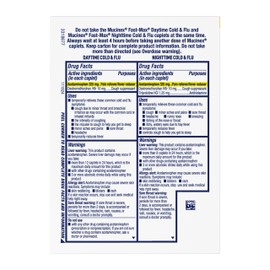 Mucinex Mucinex Fast-Max Daytime Cold & Flu & Nighttime Cold & Flu Caplets, 40 Count