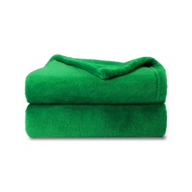 NANPIPER Baby Blankets, Super Soft Fleece Fuzzy Blanket for Toddler, Luxury Cozy Lightweight Microfiber Plush Blanket-Throw Size 30"x40",Emerald Green