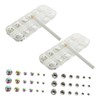 Healeved 3sets Nail Bling Rhinestones for Crafts Diamond Stones for
