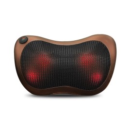 Unbranded Shoulder Neck and Back Massager Pillow with Heat Deep Kneading Cushion