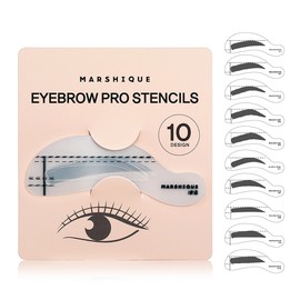 Marcique [Marsique] Eyebrow drawing guide (for men and women) Straight arch-shaped eyebrow organizing frame prop / [마르시끄] 눈썹 그리기 가이드 (남자 여자 공용) 일자 아치 모양 아이브로우 정리 틀 소품