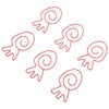 100Pcs Carrot Paper Clips Carrot Shape Strong Metal Anti Slip