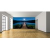 Moonlight Lake Pier Custom Designed Wallpaper Peel and Stick 10x10