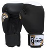 Farabi Boxing Gloves Real Leather Target Series (Black, 12-oz)