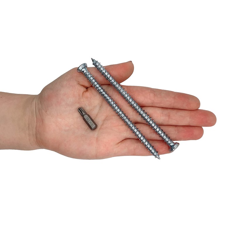(Pack of 15) Galvanised Steel 7.5 x 112mm Concrete Frame