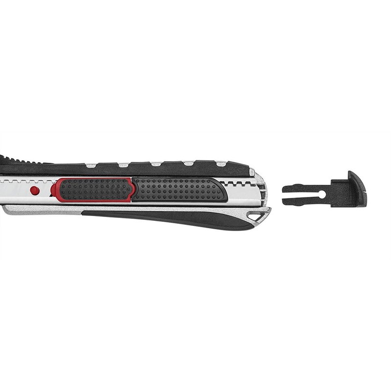 Wedo 787009 Safety Cutter 2-in-1, 9 mm, automatischer Klingenrückzug, Rasterautomatik,