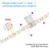 10Pack T-Shaped 4-Pin 10mm LED Strip Lights Connectors - Solderless,