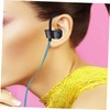 Operitacx Ear Hook Wired Stereo Headphones with Microphone Comfortable Fit
