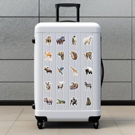 50 Packs African Safari Animal Stickers Water Bottles Laptop Phone Motorcycle Computer Guitar Skateboard Hydroflasks Jungle Zoo Vinyl Sticker Waterproof Aesthetic Trendy Decals for Teens Girls Adults