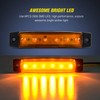 Nilight TL-14 10PCS 3.8” 6 Amber Indicator Rear Side Truck