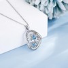 AXOMY Turtle Necklace 925 Sterling Silver Sea Turtle Pendant Necklaces