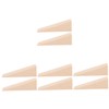 STOBOK 4sets Wooden Door Wedge Stopper Mute Door Stopper Wall