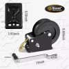 Bravex 2000lbs Capacity Heavy Duty Boat Trailer Winch Crank Strap