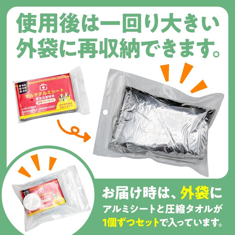 SOWAKA Aluminum Sheet, Low Noise, Emergency Sheet, Disaster Prevention, Silent,