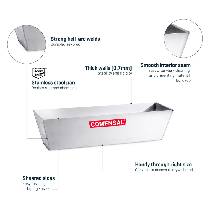 COMENSAL® Stainless Steel Spatula Box for Spreading the Filler Made