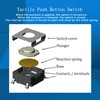 DaFuRui 250pcs 25 Values Tactile Push Button Switch SMD Micro