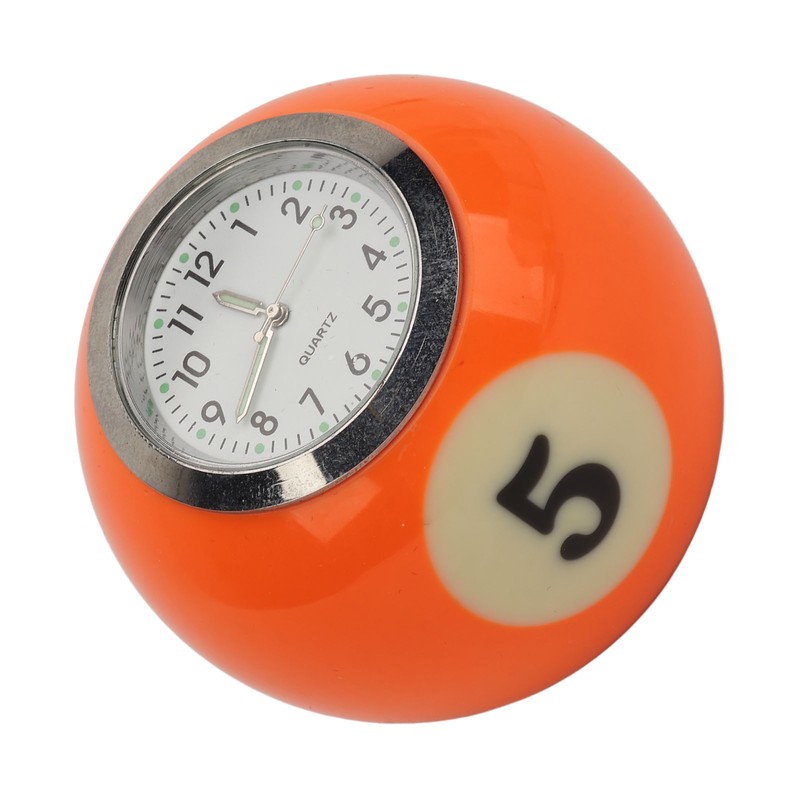 Ball Shape Table Clock Billiards Ball Clock Resin Accurate Decorative