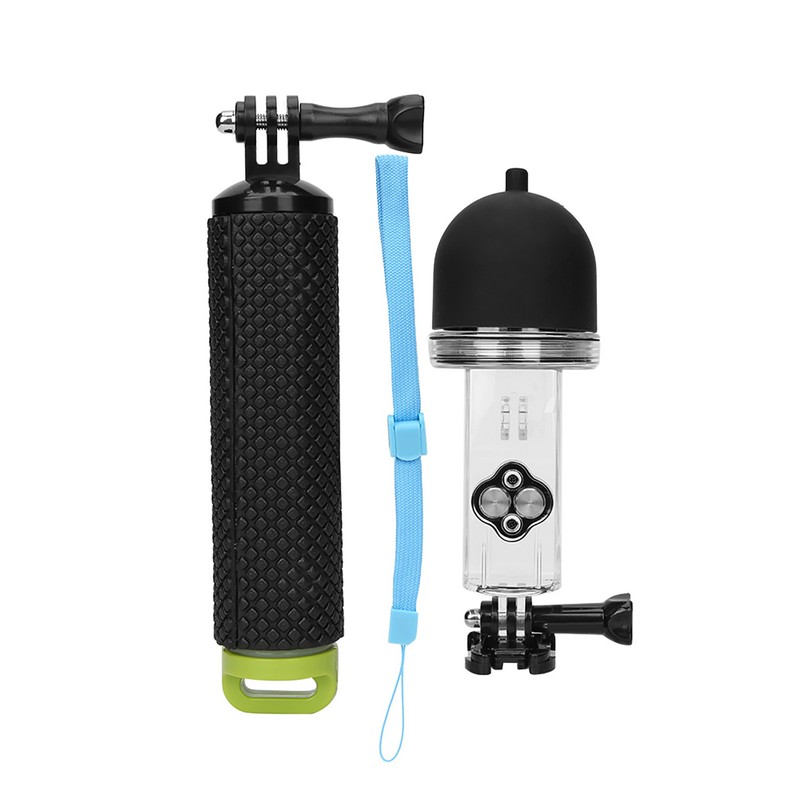 Plastic Diving Waterproof Shell Underwater Case Floating Rod Selfie Stick