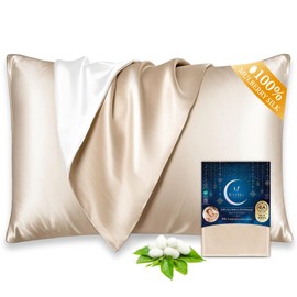 Utukky 100% Mulberry Silk Pillowcase 22 Momme - Ultra Premium 6A Grade Silk Pillow Case - Envelope Enclosure - Breathable Cooling Pillow Cover