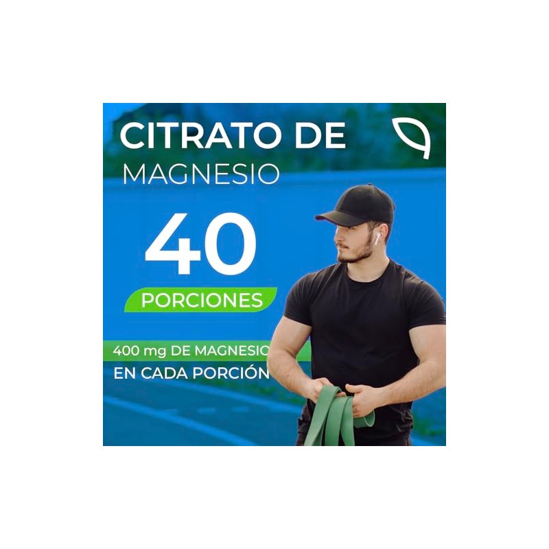 VITO Citrato de Magnesio 400 mg sin Azúcar Gluten ni