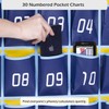 MISSLO Classroom Cell Phone Calculator Holder Numbered 30 Pockets Chart