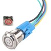 Hailege Locking Push Button Switch 16 mm 12V-24V 5A 1NO1NC