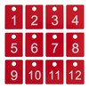 StayMax ABS Plastic Numbered Tags for Rectangle Key Number Disc