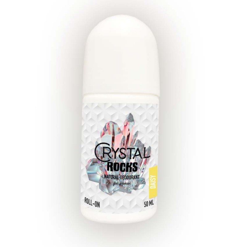 Crystal Rocks Tawas Roll-On Deodorant for Women and Men prevents