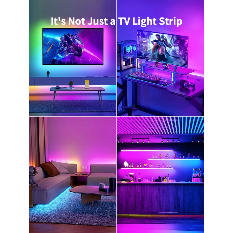 KANTUTOE TV LED Backlight, 9.84ft LED Lights for 32-43in TV,