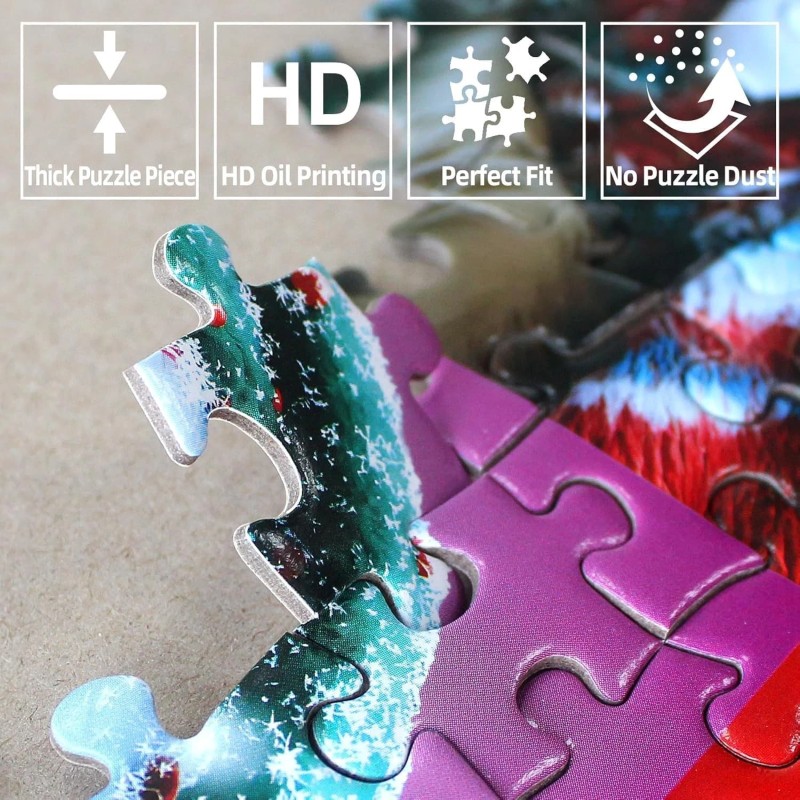 Blueforest 1000 Piece Puzzle for Adults - Stained Glass Cats