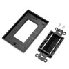 Brush Wall Plate Decora Style, Cable Pass Through Faceplate Insert