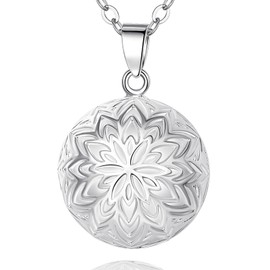 AEONSLOVE Bola Chime Ball Pregnancy Bola with Chain Pregnancy Jewellery Gifts for Expectant Mother Pregnant Women, 2 Chains, Copper