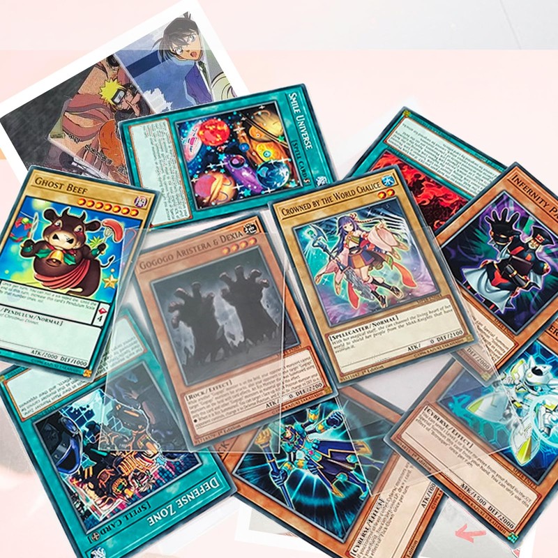 WISSUA Card Sleeves [For Standard/Regular Cards] Compatible Size 2.5 x