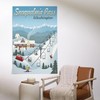 Lantern Press 36x54 Inch Giclee Print, Snoqualmie Pass, Washington, Retro